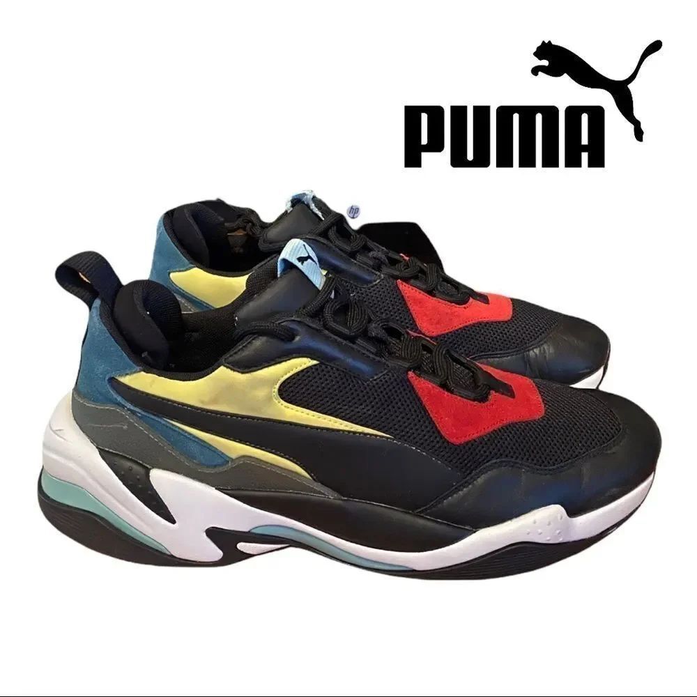 Puma Thunder Spectra 36751601 Men's Black Lace Up Low Top Sneakers Shoes 11